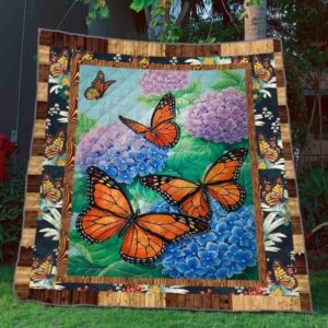 Monarch Butterflies Garden Quilt Blanket Yct8  Quilt